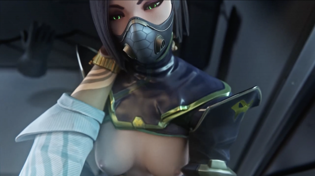 【3D巨乳】无畏契约：薇蝾×钱博尔秘密偷情 后入狂操呻吟高潮！